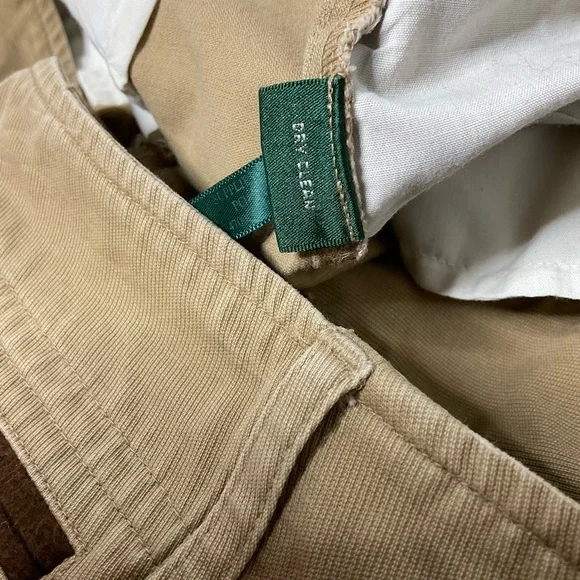 Lauren Ralph Lauren Khaki Twill Pants Horseshoe Charm Size 12 - Picture 8 of 13